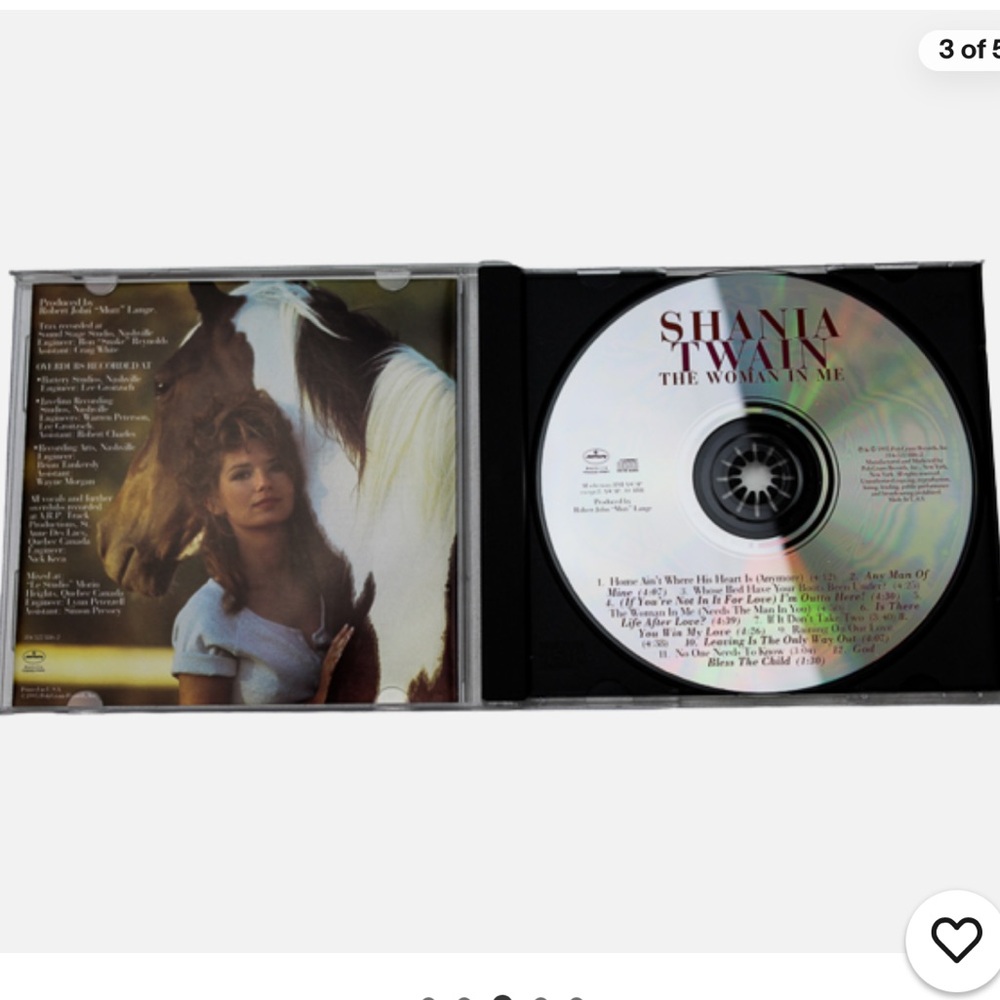 Shania Twain The Woman In Me 1995 CD - Picture 2 of 3